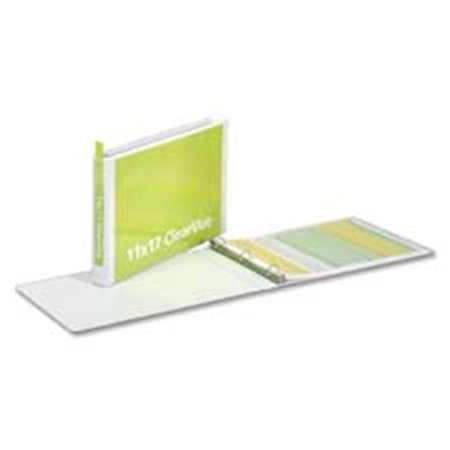 CARDINAL BRANDS Cardinal Brands- Inc CRD22142 Clearvue D-Ring Binders- 11in.x17in.- 3in. Capacity- White 22142V4